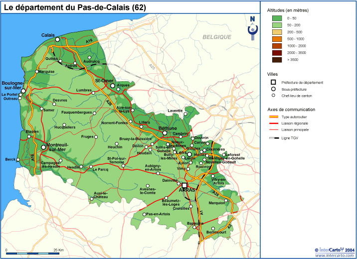 62 Pas-de-Calais - Plan - Voyages - Cartes