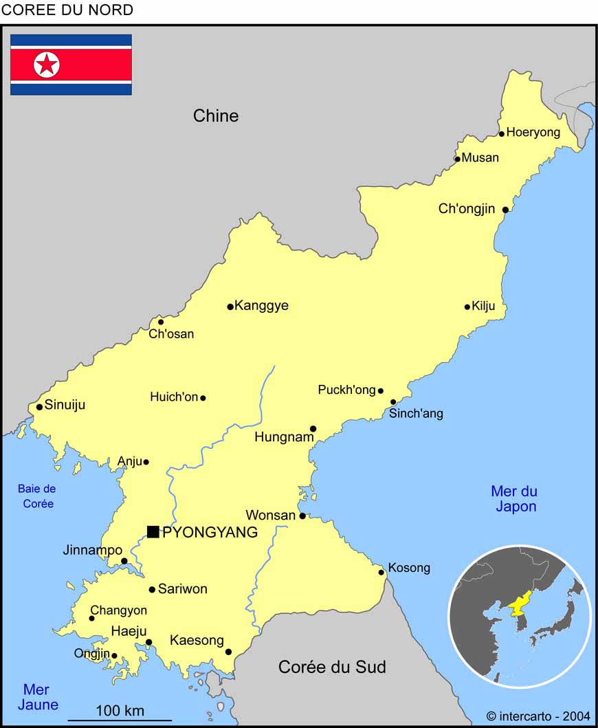 carte-coree-du-nord