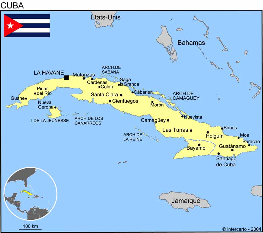 Carte de Cuba