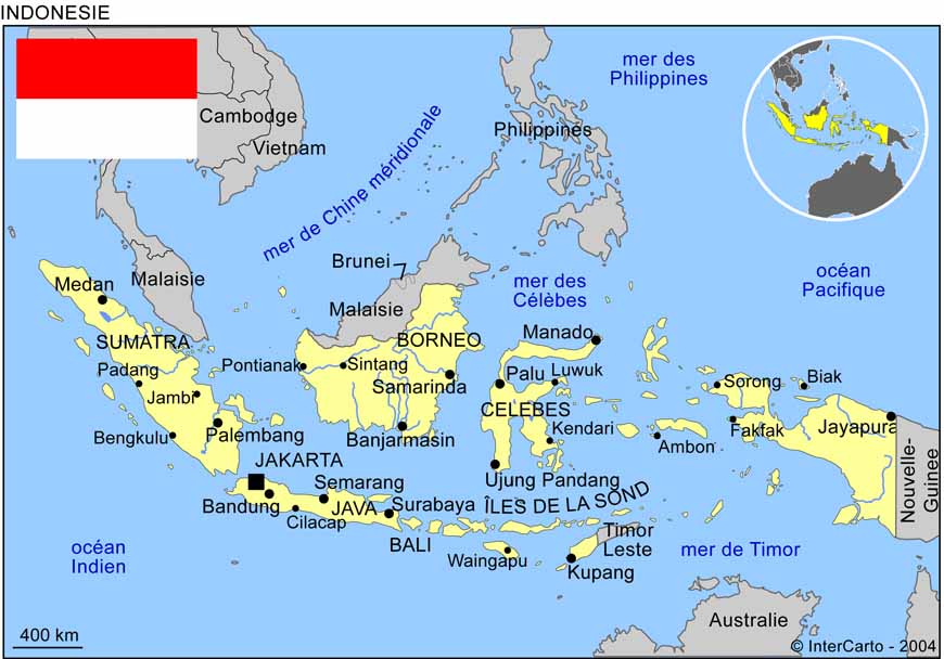 carte du monde bali