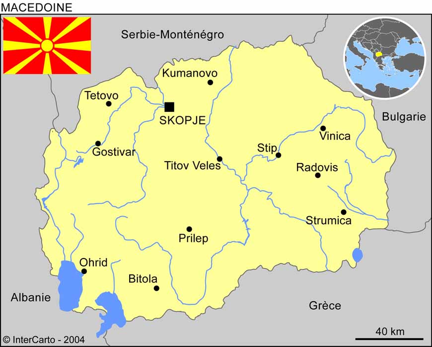 carte de la macedoine
