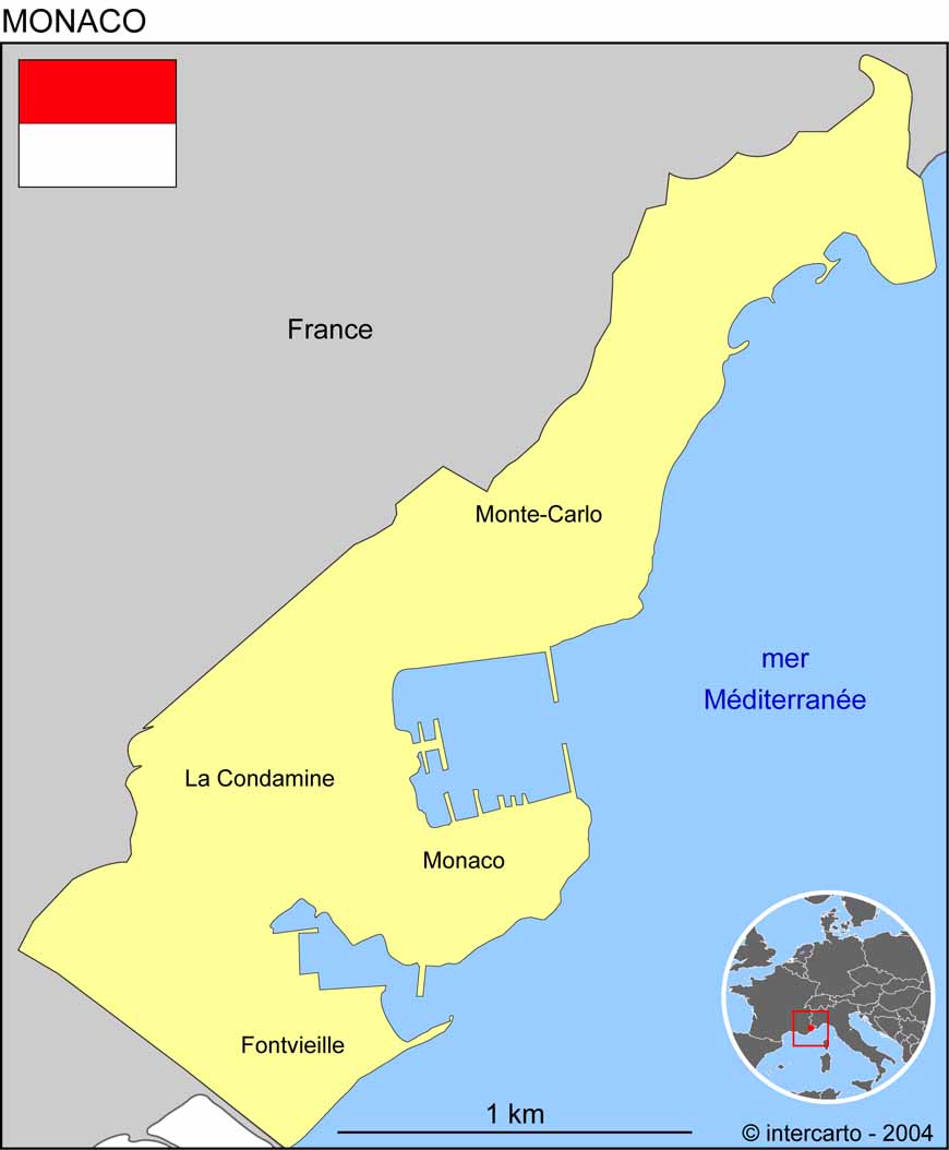 Carte de Monaco