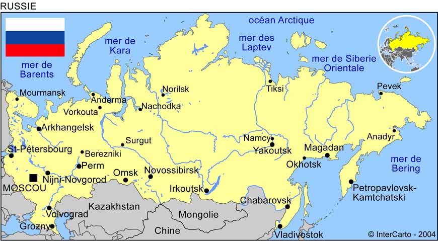 carte de russie