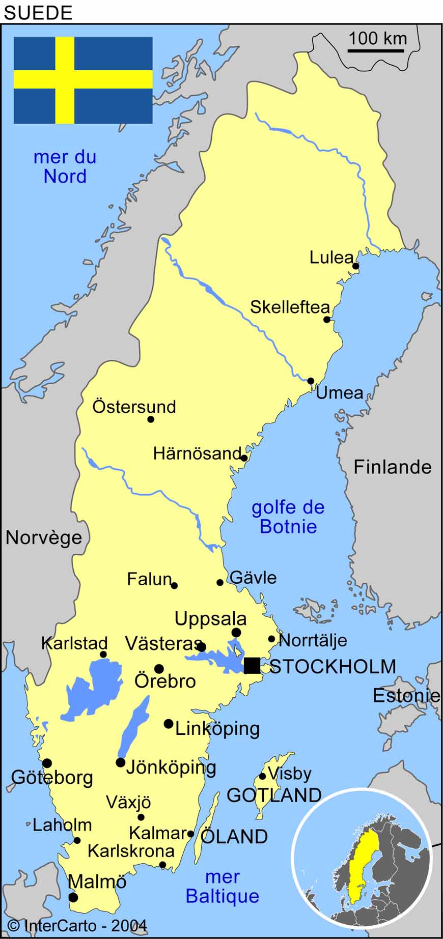 geographie de la suede