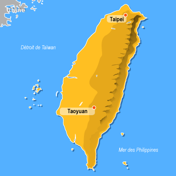 Carte de Taiwan