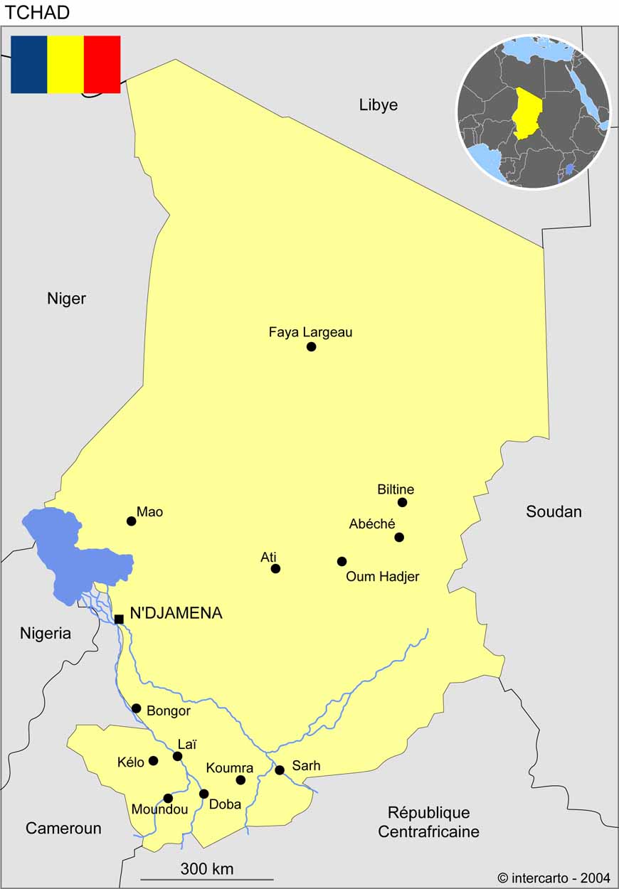 Carte Du Tchad Avec Villes | My blog