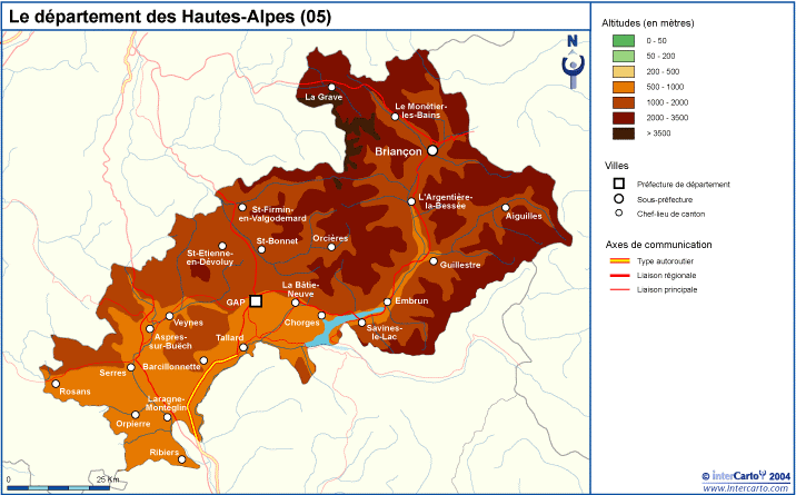 alpes carte touristique