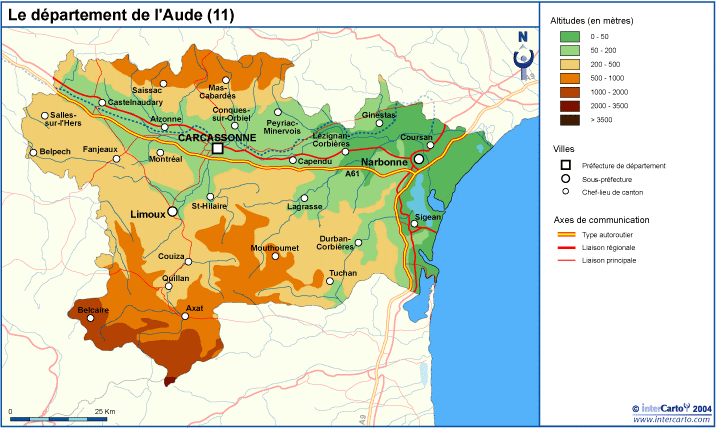 Carte Geographique Touristique Et Plan De L Aude 11 Carcassonne