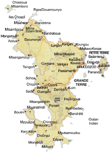 carte de mayotte