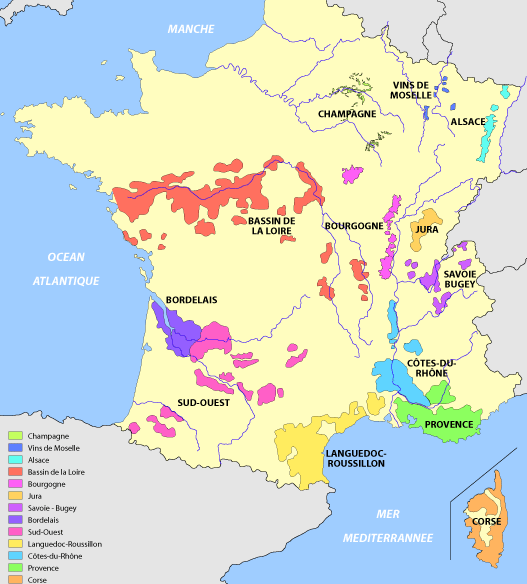 carte de france du terroir