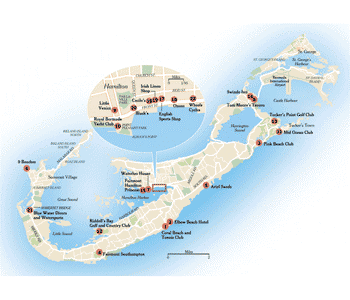 Carte des Bermudes