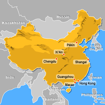 Carte de la Chine