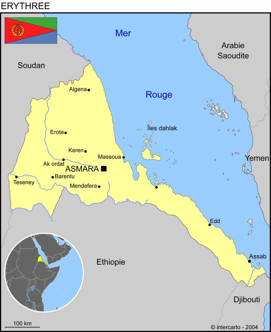 Carte G ographique Et Touristique De L Erythr e Asmara G ographie De Carte G ographique Et Touristique De L Erythr e Asmara G ographie De