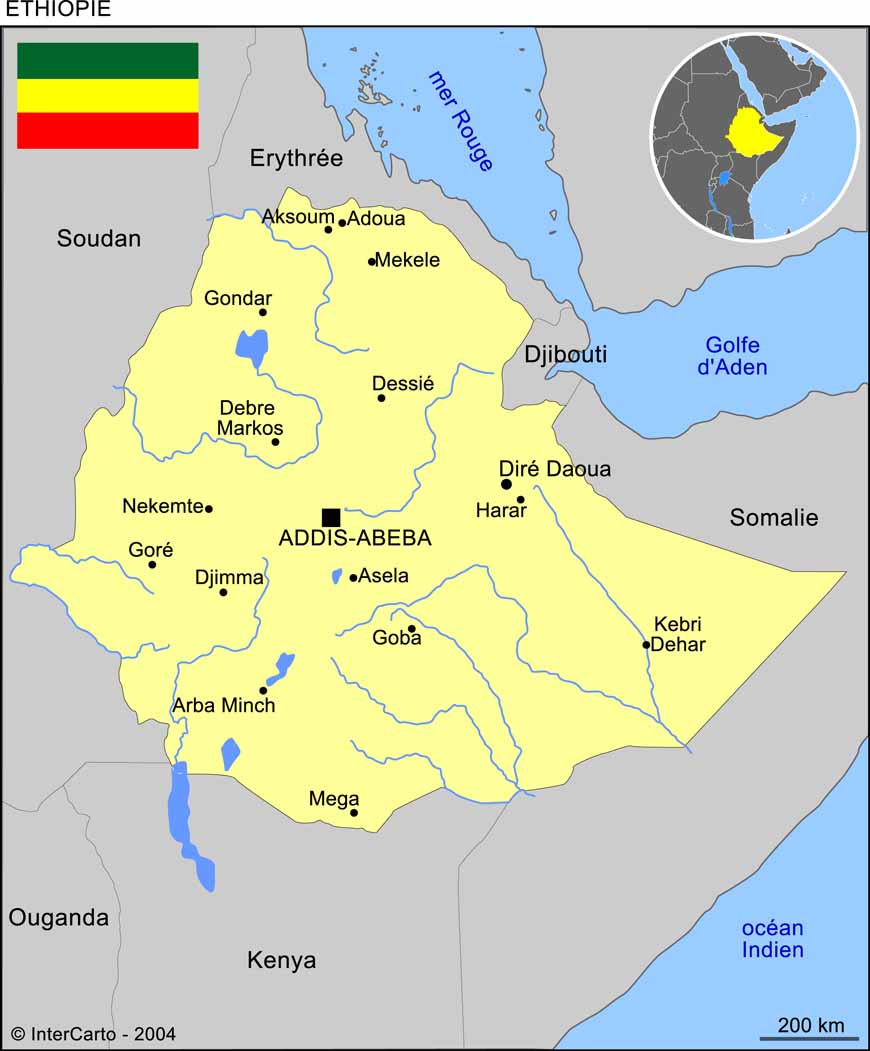 ethiopie carte