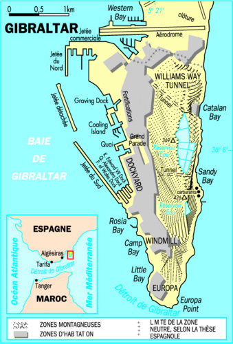 Carte de Gibraltar