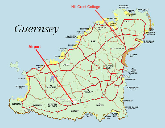 Carte de Guernesey