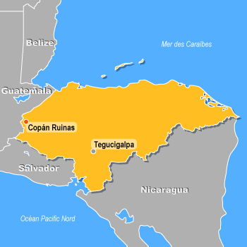 Carte du Honduras