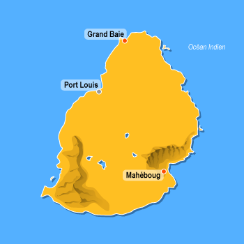 Carte de l'Ile Maurice