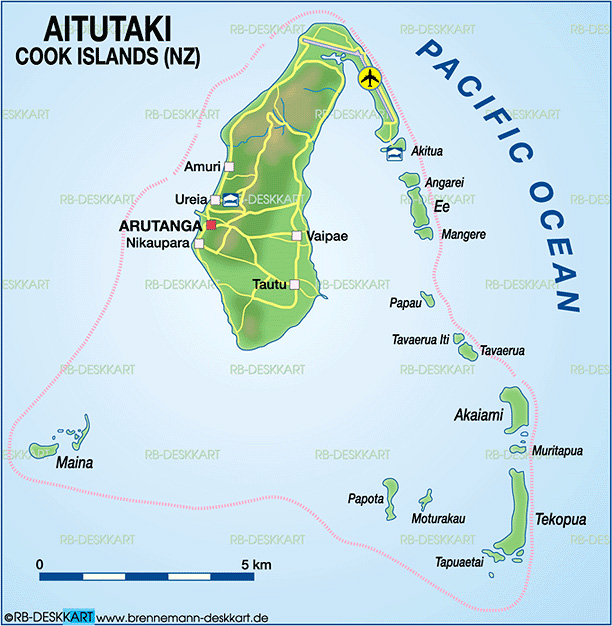 Carte des Iles Cook
