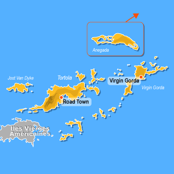 Carte des Iles Vierges Britaniques