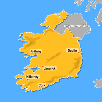 Carte de l'Irlande