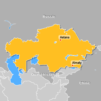 Carte du Kazakhstan