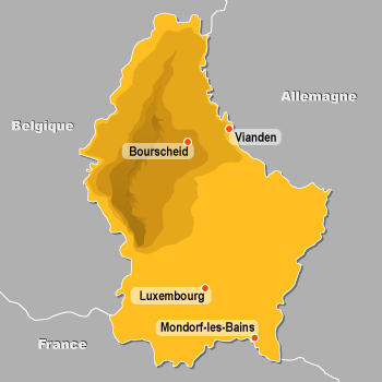 Carte du Luxembourg