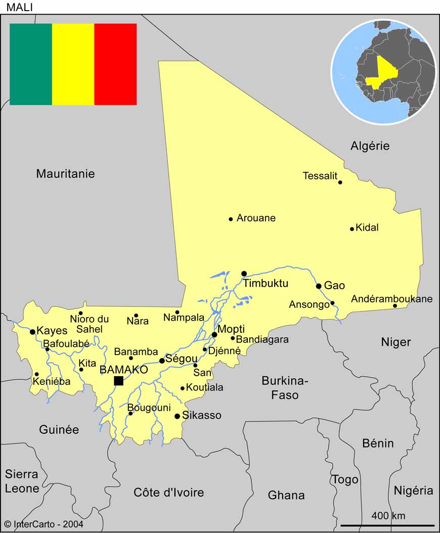 Carte du Mali