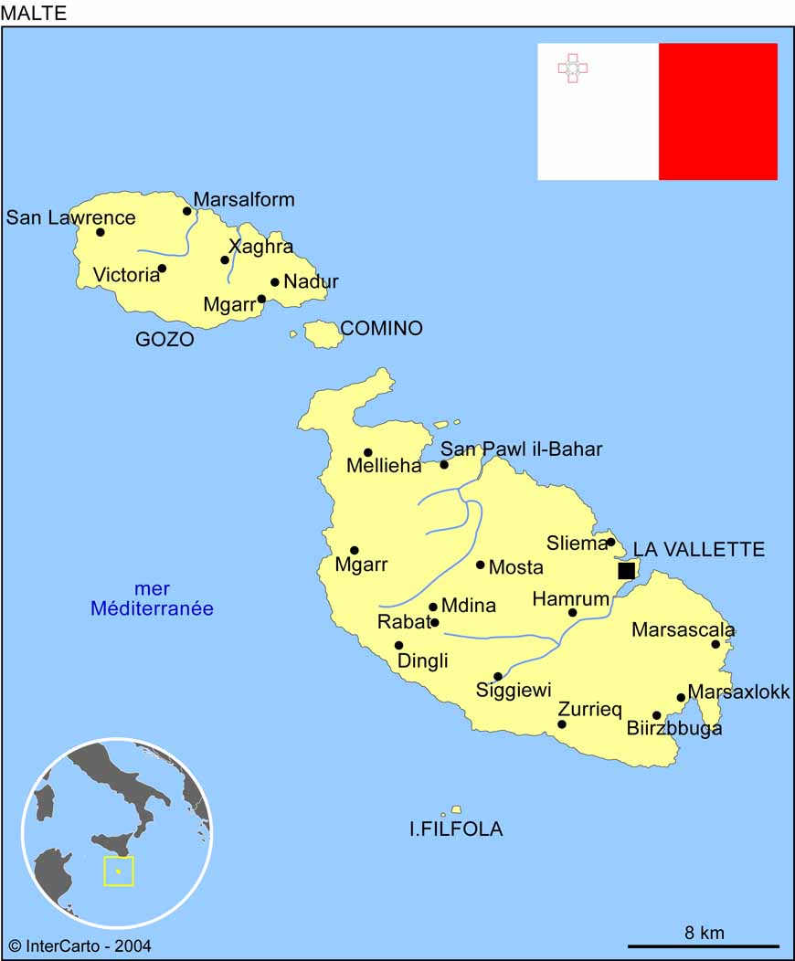 Carte De Malte D taill e Voyage Carte Plan Carte De Malte D taill e Voyage Carte Plan
