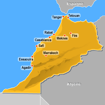 Carte du Maroc