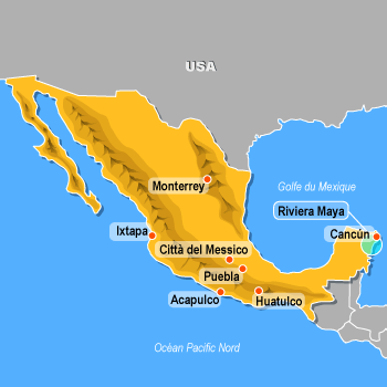 Carte du Mexique