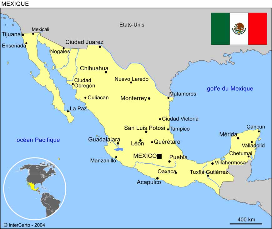 Carte du Mexique