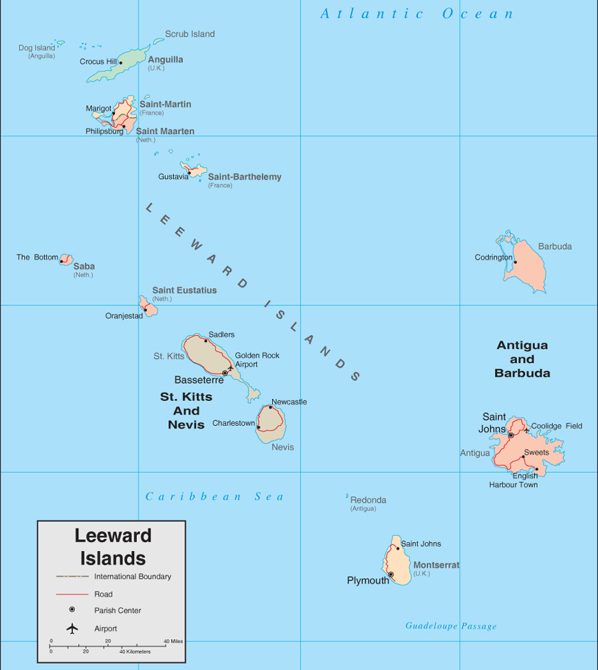 Carte de Montserrat