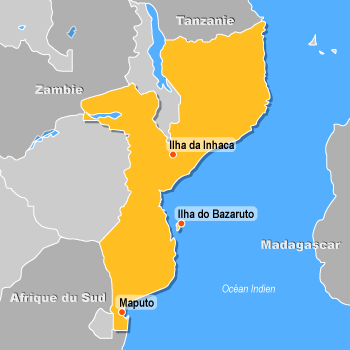 Carte du Mozambique