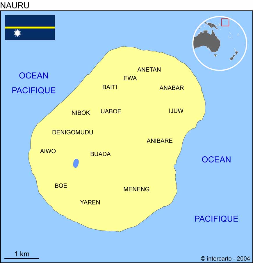 Carte de Nauru