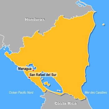 Carte du Nicaragua