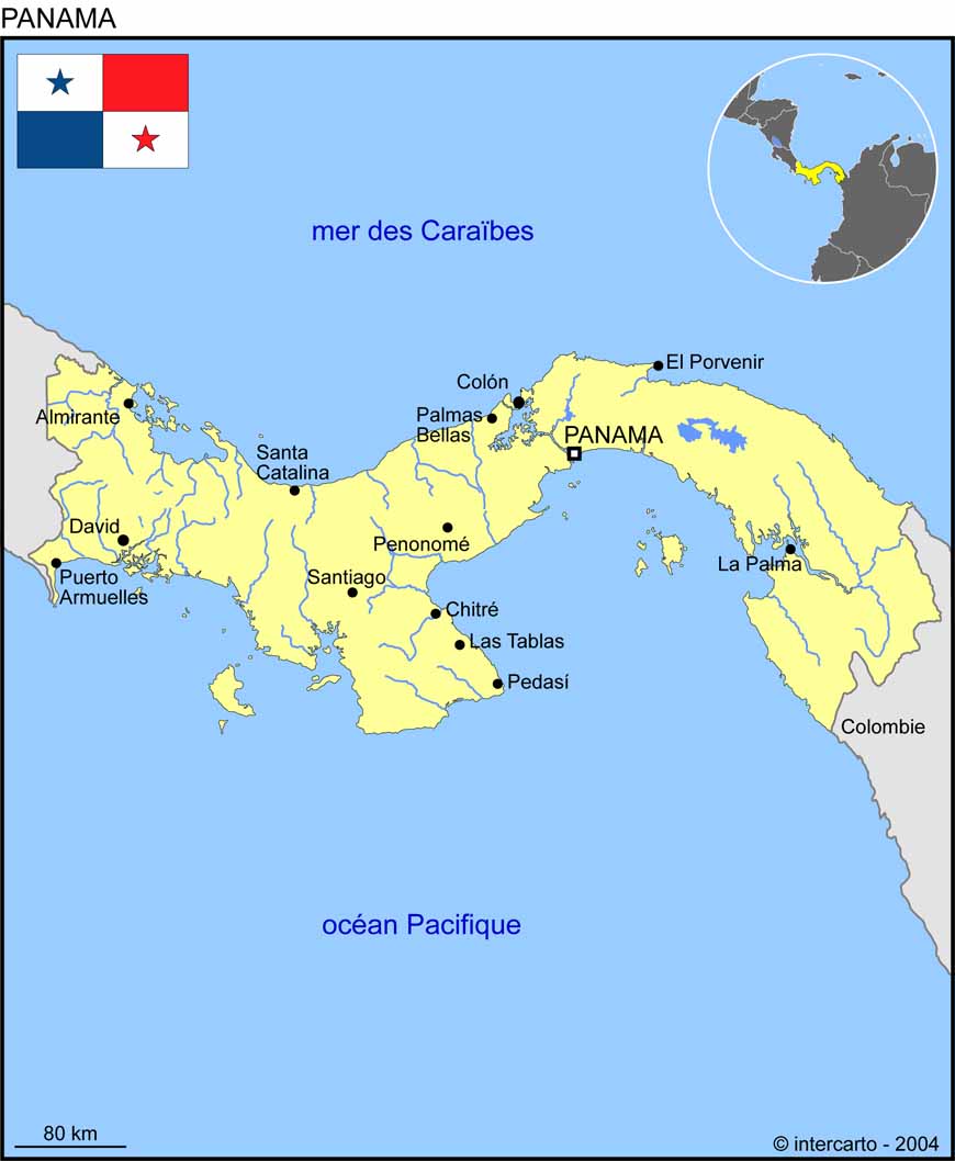 panama carte du monde