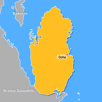 Carte du Qatar