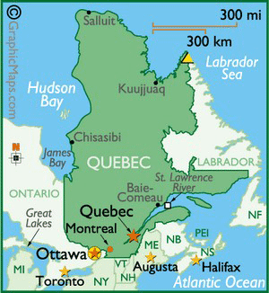 Carte du Qubec