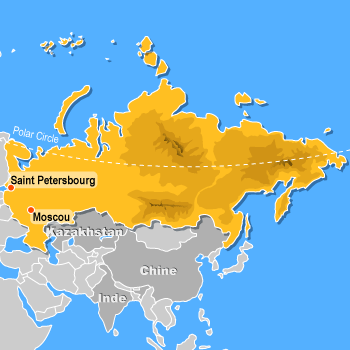 Carte de la Russie