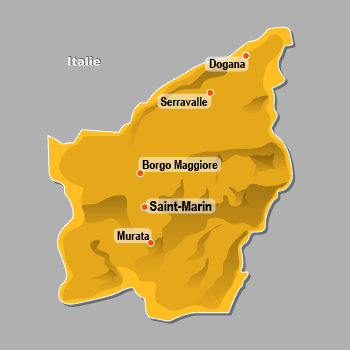 Carte de Saint-Marin