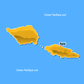 Carte des Samoa