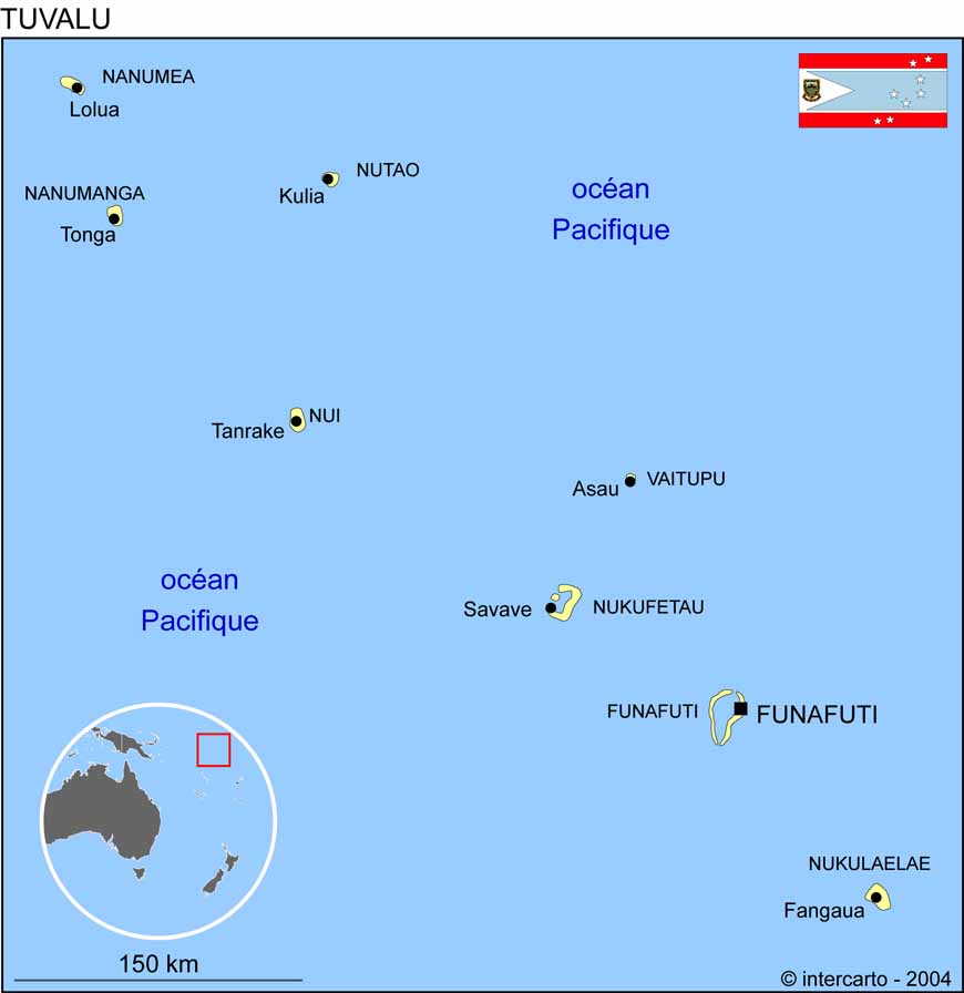 Carte de Tuvalu