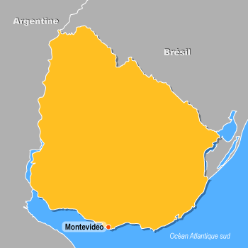 Carte de l'Uruguay