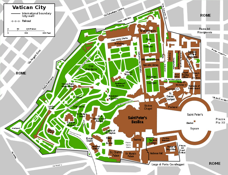 Carte du Vatican